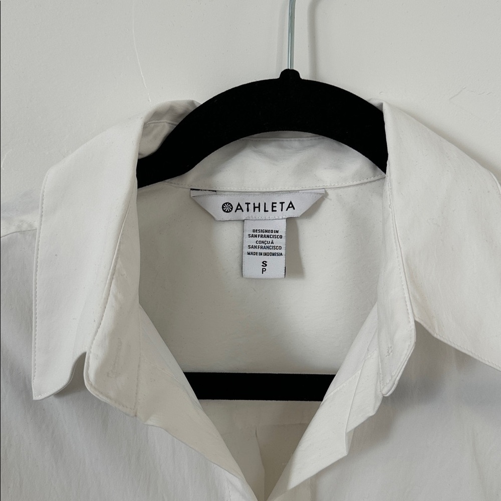 Athleta White Button Down - image 2
